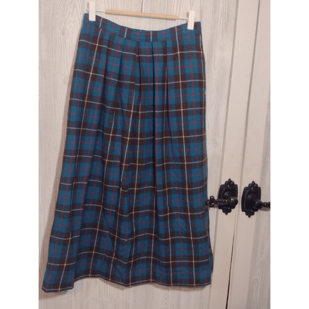 Vintage Pendleton Skirt Authentic Mac Kinnon Hunting Tartan Wool Size 10 USA - Picture 13 of 16